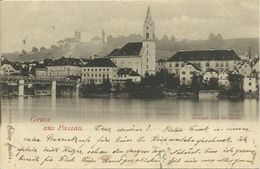 AK Passau Innstadt Innbrücke Maria Hilf 1900 #12 - Passau
