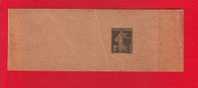 122 - Entier Postal Type Semeuse Fond Plein Inscription Maigre 2 C Vert Foncé N° 448 (Y&T 278-BJ1) - Streifbänder