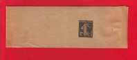 123 - Entier Postal Type Semeuse Fond Plein Inscription Maigre 2 C Vert Foncé N° 547 (Y&T 278-BJ1) - Striscie Per Giornali