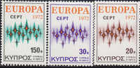 Europa  1972 Nuovi Cipro Serie Completa - 1972