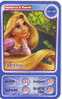 CARTE AUCHAN DISNEY RAIPONCE & PASCAL 25/180 BON ETAT - Disney