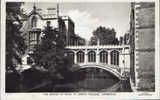 England- Postcard Circulated In 1960-Cambridge-The Bridge Of Sighs,St.John´s College-2/scans - Cambridge