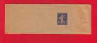133 - Entier Postal Type Semeuse Fond Plein Inscription Maigre 10 C Bleu Outremer N° 807 (Y&T 279-BJ1) - Streifbänder