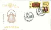 SPANISH ANDORRA  1976 EUROPA CEPT FDC - 1976