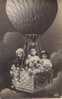 Aviation - Montgolfière Enfants - Gros Plan - Surréalisme Trucage - Oblitération Tripoli Africa 1912 - Luchtballon