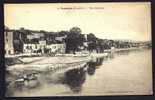 CPA  ANCIENNE- FRANCE- TONNEINS (47)- VUE GENERALE DU BOURG ET LES QUAIS DE LA GARONNE- LAVEUSES + LINGE ÉTENDU DEVANT- - Tonneins