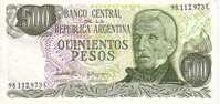 ARGENTINE   500 Pesos  Non Daté   Pick 303c     ***** BILLET  NEUF ***** - Argentinien