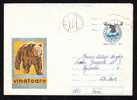 Romania 1978 Hunting, Animals,BEARS,FISH ,ENTEIRE POSTAL MAILED. - Bears