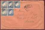 Romania, Inflation In 1947, Nice Franking King Michael, 5 Stamps X 3000L - Briefe U. Dokumente