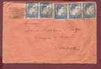 Delcampe - Romania, Inflation In 1947, Nice Franking King Michael, 5 Stamps X 3000L - Covers & Documents