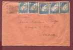 Romania, Inflation In 1947, Nice Franking King Michael, 5 Stamps X 3000L - Cartas & Documentos