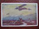 WW1 Propaganda Card - Militärdoppeldecker / Marne - 1914-1918: 1. Weltkrieg