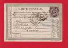 148 - Carte Postale Precurseur Type Sage 15 C Gris Oblitere Avec Correspondance Rouen - Precursor Cards