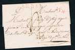 Belgique Précurseur 1826 Lettre Datée De Leuze Avec Marques ATH + LPB1R - 1815-1830 (Période Hollandaise)