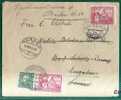 CZECHOSLOVAKIA - 1935 COVER  From KARLOVY VARY To SCHUUS, SWITZERLAND (reception At Front) Then FWD To BERLIN - Storia Postale