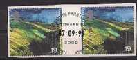 1999 Großbritannien Mi. 1823 Used  Gutter Pair  Europa: Natur- Und Nationalparks - 1999