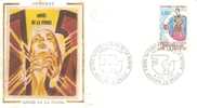 50118)lettera F.d.c. Andorra Francese Con Un Valore + Annullo F.d.c - FDC