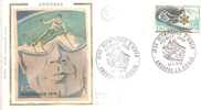 50136)lettera F.d.c. Andorra Francese Con Un Valore + Annullo F.d.c - FDC