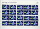 LIECHTENSTEIN 1979 Council Of Europe In Cancelled Sheet Of 20.  Michel 729 - Blocks & Sheetlets & Panes