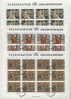 LIECHTENSTEIN 1979 Christmas In Cancelled Sheets Of 12.  Michel 738-40 - Blocchi & Fogli