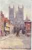 Exchequer Gate Mackinder Artist Signed Lincoln UK C1900s/10s Vintage Postcard, Lincoln Imp Series - Autres & Non Classés