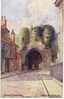 Castle Gateway Mackinder Artist Signed Lincoln UK C1900s/10s Vintage Postcard, Lincoln Imp Series - Altri & Non Classificati