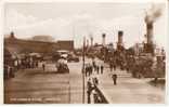 Liverpool Docks Harbour, The Landing Stage, Delivery Trucks Lorries, C1910s/20s Vintage Real Photo Postcard - Liverpool