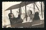 REAL PHOTO FRENCH POSTCARD DOUBLE WING PLANE AVION CARTE POSTALE - 1914-1918: 1ste Wereldoorlog