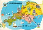 UK - Cornwall And Devon - Map - Nice Stamp - Sonstige & Ohne Zuordnung