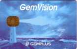 FRANCE CARTE A PUCE GEMPLUS GEMVISION BLEUE PHARE SUPERBE  RARE - Faros