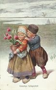 AK Kinder Tulpen Windmühle Sign Feiertag Color 1923 #06 - Feiertag, Karl