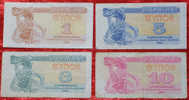 Ukraine, Coupons 1991-1,3,5,10 Karbovanetz !!! - Oekraïne