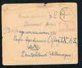 Belgique 1940 Lettre En SM Avec Cachet De Fortune "Mons II" (Càd Mons-TOURNAI Gratté). Rare - Brieven En Documenten