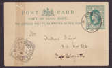 Cape Of Good Hope Postal Stationery Ganzsache Post Card ½ P Queen Victoria Deluxe RED HOUSE 1900 Port Elizabeth Arrival - Kaap De Goede Hoop (1853-1904)