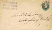 Entero Postal LONDON 1903. If Undelivered. Sinagogue - Material Postal