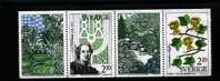 SWEDEN/SVERIGE - 1987  BOTANIC GARDENS  STRIP   MINT NH - Blocchi & Foglietti