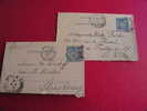 == France, 2 Alte Kartenbriefe .. Paris 52 - 1891 - Kartenbriefe