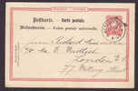 Germany Deutsches Reich UPU Postal Stationery Ganzsache New Year Postkarte Adler NETZSCHKAU 1887 LONDON Great Britain - Postcards