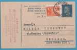 A-227  JUGOSLAVIA SERBIA TITO   POSTAL CARD   INTERESSANTE - Interi Postali