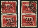 ● I -TRIESTE VG - 1945 / 47 - Soprastampati - N. 10 Usati - DA - Cat. ? € - Lotto 65 /66 - Usati