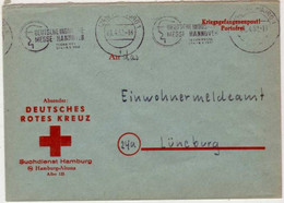 GUERRE 39/45 - CROIX ROUGE - PRISONNIERS De GUERRE ALLEMANDS - LETTRE Du SERVICE De RECHERCHE De HAMBURG De 1952 - Prigionieri