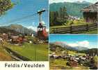 Feldis Veulden Seilbahn 3-Bilder-Karte 1982 - Feldis/Veulden