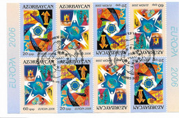 2006  Aserbaidschan / Azerbaijan / Azerbaidjan   Mi. 638-9 Used Booklet Sheet  Europa  Integration. - 2006