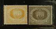 SAINT MARIN N° 16 & 17 * - Unused Stamps