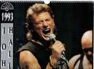 CALENDRIER - 1993 - Johnny HALLYDAY - 12 Posters - Varia