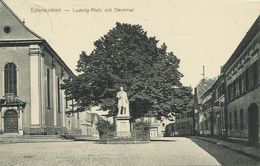 AK Edenkoben Ludwig-Platz Mit Denkmal 1914 #02 - Edenkoben