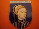 Portrait De CLAUDE DE FRANCE  Ecusson Métalisé Reine De France  Hauteur 4cm Larg 3cm - Beroemde Personen