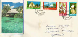 Roi Fata-a-iki De Niue. Lettre FDC 1974 Adressée En Australie - Niue