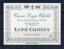 CUVEE LUPE CHOLET  . Pour 18,7cl  (013) - Bourgogne
