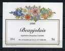 BEAUJOLAIS 1999 . Mis En Bouteille Par G.G.V.  Pour 75cl.  (021) - Beaujolais